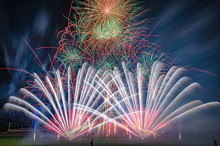 Pyroanle 2015 am Olympiastadion Berlin