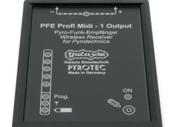 PFE Profi Midi - 1 Output - Anzeige- und Bedienelemente
